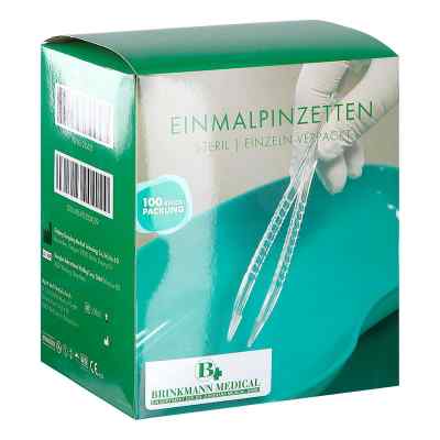 Pinzette z. Einmalgebrauch steril 100 szt. od Brinkmann Medical ein Unternehmen der Dr. Junghans PZN 01235633