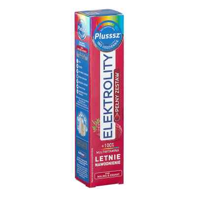 Plusssz Elektrolity + 100% Multiwitamina malina & granat 24  od POLSKI LEK  PZN 08304934