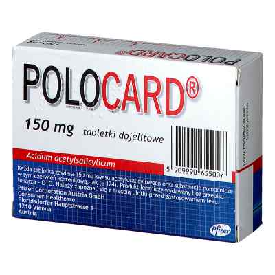 Polocard 150 mg tabletki dojelitowe 60  od PFIZER CONSUMER MANUFACTURING IT PZN 08300513