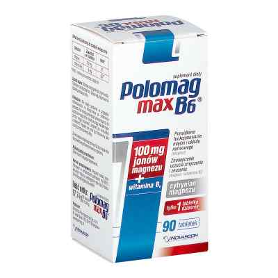 Polomag B6 MAX 90  od NOVASCON PHARMACEUTICALS SP. Z O PZN 08301438