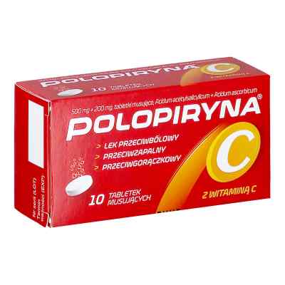 Polopiryna C tabletki musujące 10  od ZAKŁADY FARMACEUTYCZNE POLPHARMA PZN 08301671