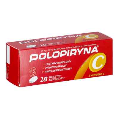 Polopiryna C tabletki musujące 18  od ZAKŁADY FARMACEUTYCZNE POLPHARMA PZN 08302349