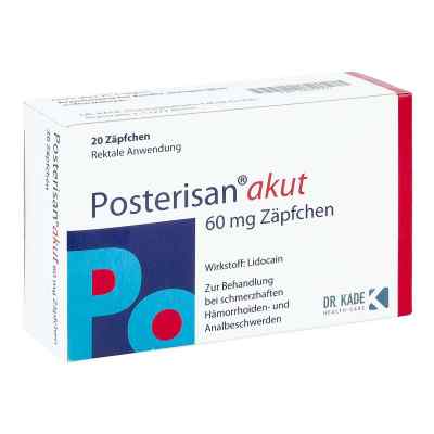 Posterisan Akut czopki 20 szt. od DR. KADE Pharmazeutische Fabrik  PZN 04957901