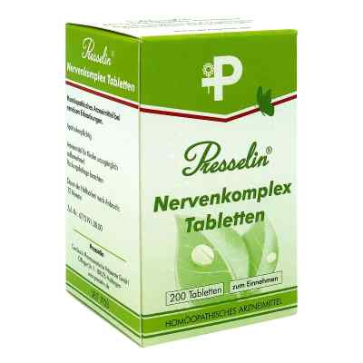 Presselin Nervenkomplex tabletki 200 szt. od COMBUSTIN Pharmazeutische Präparate GmbH PZN 06679659