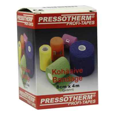 Pressotherm Kohaesive Bandage 8cmx4m blau 1 szt. od ABC Apotheken-Bedarfs-Contor GmbH PZN 02002440