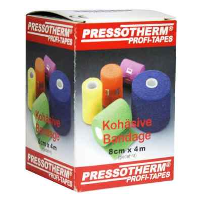 Pressotherm Kohaesive Bandage 8cmx4m gruen 1 szt. od ABC Apotheken-Bedarfs-Contor Gmb PZN 02002411