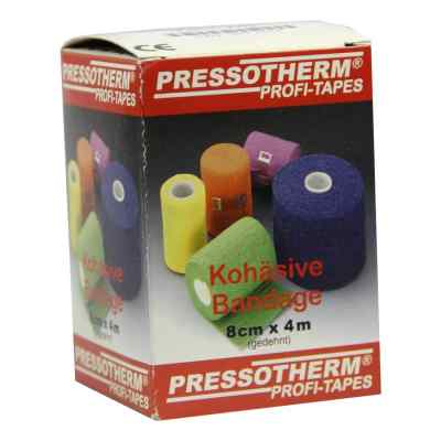 Pressotherm Kohaesive Bandage 8cmx4m rot 1 szt. od ABC Apotheken-Bedarfs-Contor Gmb PZN 02002428