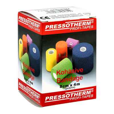 Pressotherm Kohaesive Bandage 8cmx4m schwarz 1 szt. od ABC Apotheken-Bedarfs-Contor Gmb PZN 07795161
