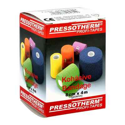 Pressotherm Kohaesive Bandage 8cmx4m schwarz