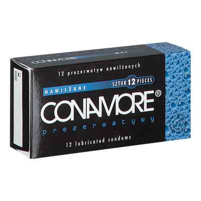 Prezerwatywy CONAMORE WET nawilżone 12  od SURETEX LTD PZN 08303301