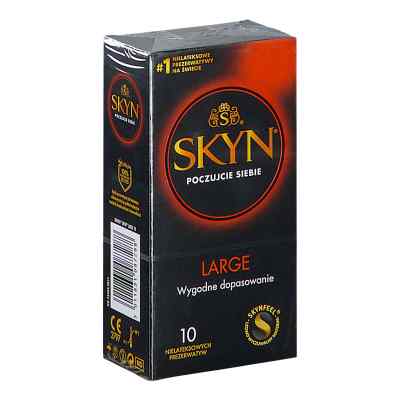 Prezerwatywy SKYN Large nielateksowe 10  od SURETEX LTD PZN 08303321