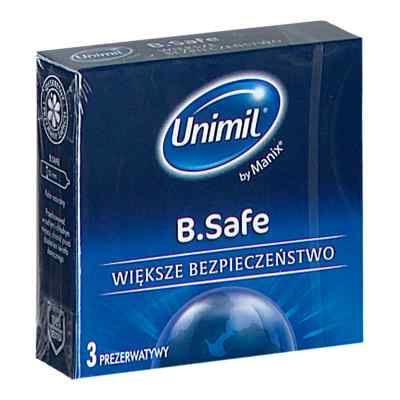 Prezerwatywy Unimil B.Safe lateks. 3  od SURETEX LTD PZN 08303331