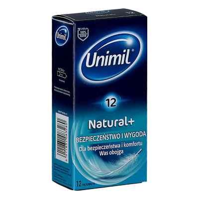 Prezerwatywy UNIMIL Natural+ 12  od SURETEX LTD PZN 08303306