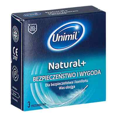 Prezerwatywy UNIMIL Natural+ 3  od SURETEX LTD PZN 08303305