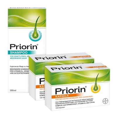  Priorin, 2x kapsułki 120 szt. + szampon 200 ml zestaw 1 szt. od Bayer Vital GmbH PZN 08100191