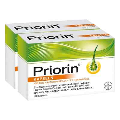 Priorin 2x120 zestaw na wypadanie włosów 2x120 szt. od Bayer Vital GmbH PZN 08100006