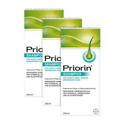 Priorin szampon do włosów cienkich i osłabionych 3x200 ml od Bayer Vital GmbH PZN 08100044