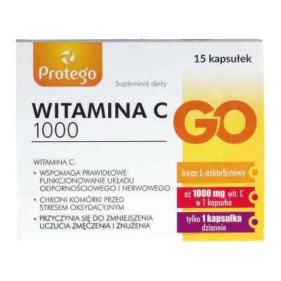 Protego witamina C 1000 Go kapsułki 15  od BIOTICOM PZN 08300954