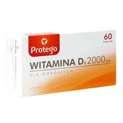 Protego Witamina D 2000 60  od PRODUKCYJNO-HANDL.PRZED.FARMAC.C PZN 08300994