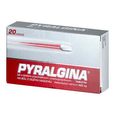 Pyralgina 500mg tabletki 20  od ZAKŁADY FARMACEUTYCZNE POLPHARMA PZN 08300114