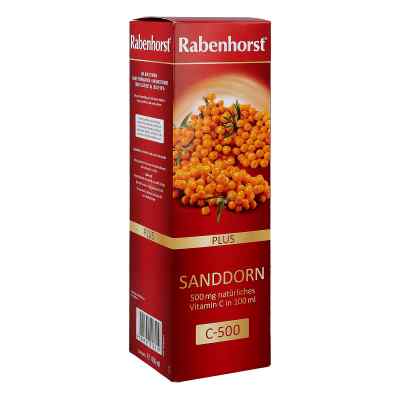 Rabenhorst Sanddorn Plus C-500 sok bez cukru 450 ml od Haus Rabenhorst O. Lauffs GmbH & PZN 10283507