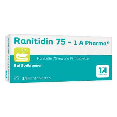 Ranitidin 75 1a Pharma Filmtabl. 14 szt. od 1 A Pharma GmbH PZN 03711888