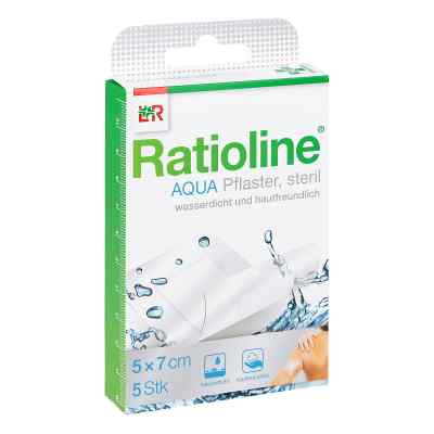 Ratioline aqua Duschpflaster plus 5x7cm steril 5 szt. od Lohmann & Rauscher GmbH & Co.KG PZN 05484391