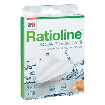 Ratioline Aqua plastry sterylne 8x10cm 5 szt. od Lohmann & Rauscher GmbH & Co.KG PZN 05484416