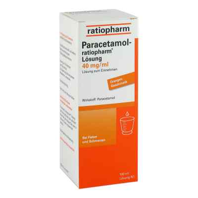 Ratiopharm Paracetamol roztwór 40mg/ ml 100 ml od ratiopharm GmbH PZN 07263487