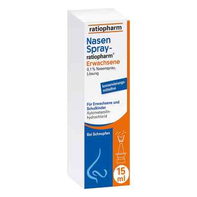 Ratiopharm spray do nosa dla dorosłych 15 ml od ratiopharm GmbH PZN 00999848