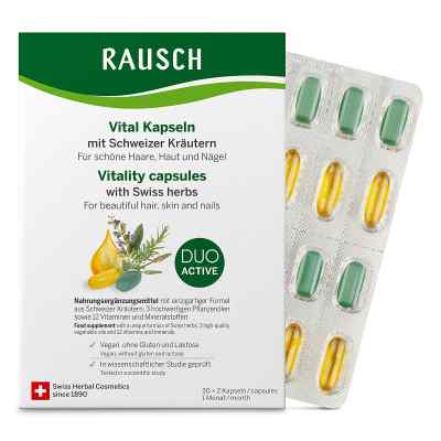 Rausch Vital Kapseln M.schweizer Kräuter 1 Monat 30X2 szt. od RAUSCH (Deutschland) GmbH PZN 19508132