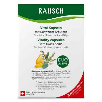 Rausch Vital Kapseln M.schweizer Kräuter 3 Monate 3X30X2 szt. od RAUSCH (Deutschland) GmbH PZN 19508126