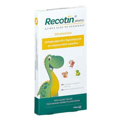 Recotin Plastry pielęgnujące i łagodzące po ukąszeniach owadów 30  od ICB PHARMA SP. J. PZN 08303850