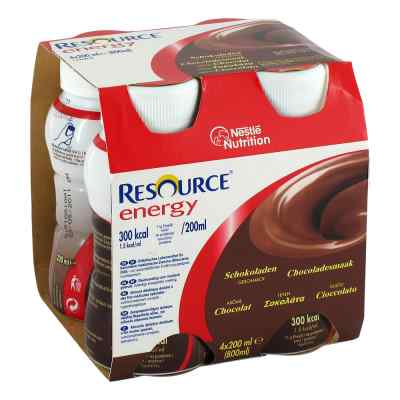 Resource Energy smak czekoladowy 4X200 ml od Nestle Health Science (Deutschla PZN 00183101