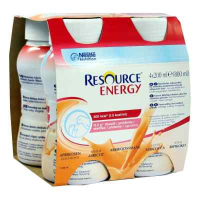 Resource Energy smak morelowy 4X200 ml od Nestle Health Science (Deutschla PZN 00183064