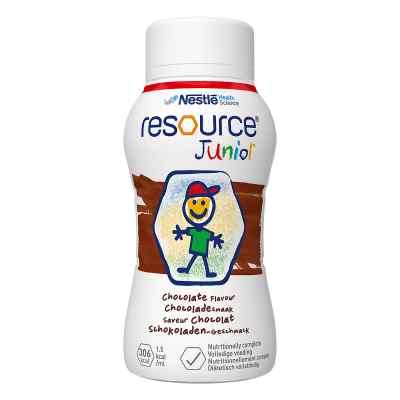 Resource Junior Schokoladen-geschmack flüssig 4X200 ml od Nestle Health Science (Deutschla PZN 13912317