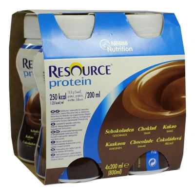 Resource Protein Schokolade neue Rezeptur 4X200 ml od Nestle Health Science (Deutschla PZN 01743996