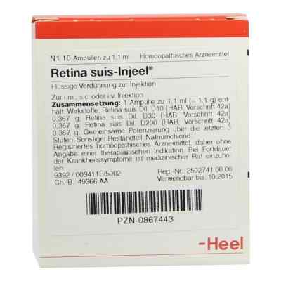 Retina Suis Injeele ampułki 10 szt. od Biologische Heilmittel Heel GmbH PZN 00867443