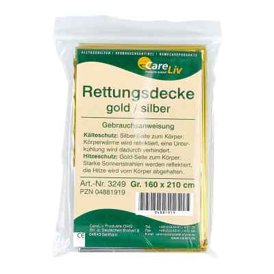 Rettungsdecke gold/silber 160x210 cm