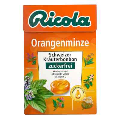 Ricola Box cukierki pomarańczowo-miętowe bez cukru 50 g od PZN 03912351