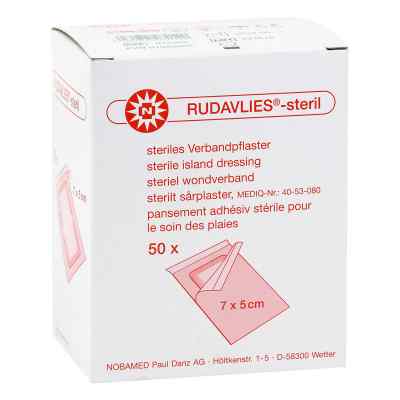 Rudavlies-steril Verbandpflaster 5x7 cm