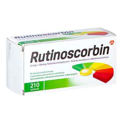 Rutinoscorbin tabletki 210  od GLAXOSMITHKLINE PHARMACEUTICALS  PZN 08303467