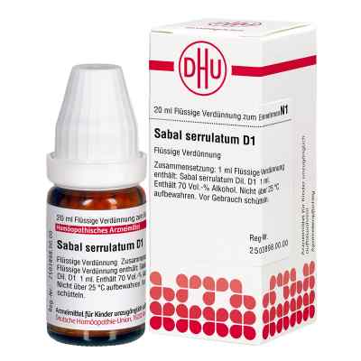 Sabal Serrul. D 1 Dil. 20 ml od DHU-Arzneimittel GmbH & Co. KG PZN 02123534