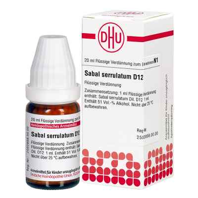 Sabal Serrul. D 12 Dil. 20 ml od DHU-Arzneimittel GmbH & Co. KG PZN 07179367