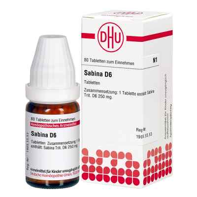 Sabina D 6 Tabl. 80 szt. od DHU-Arzneimittel GmbH & Co. KG PZN 02635702