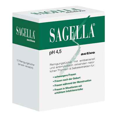 Sagella active chusteczki oczyszczające 10 szt. od  PZN 10123620