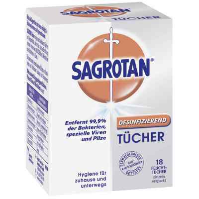 Sagrotan chusteczki do dezynfekcji  18 szt. od Reckitt Benckiser Deutschland Gm PZN 04041906