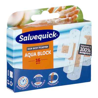 Salvequick Aqua Block plastry elastyczne 16  od ORKLA CARE AB PZN 08301166