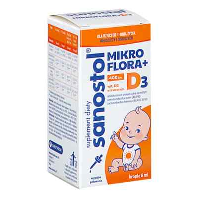 Sanostol Mikroflora + D3 krople