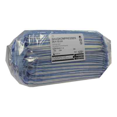 Saugkompressen unsteril 15x25 cm 1231